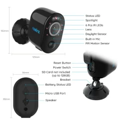Reolink 2K 4MP Überwachungskamera Aussen Mit 2,4GHz/5GHz WLAN, Personen- Und Fahrzeugerkennung, Videoüberwachung Argus 3 Pro Mit Solarpanel (2 Stück), Schwarz -Garten- & Gewächshäuser Geschäft c7f964e5178d8c1a7d3c2cf9a2bbc835