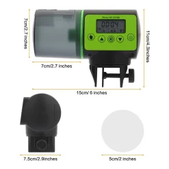 Jormftte Futterautomat Aquarium, Automatisierte Futterspender Für Fische Mit 4 Mal Fütterung Zeit Einstellung, Geeignet Für Aquarium, Fischtank Und Schildkrötentank -Garten- & Gewächshäuser Geschäft c7f96d4b16fab6c18fd73b8ed4836f8f