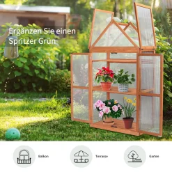 MCombo 3 Etage Gewächenhaus Pflanzschrank Treibhaus Höheverstellbar Holz 0800 -Garten- & Gewächshäuser Geschäft c80e14edbcb1fb8c15ef3b88ba057950