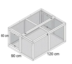 Nanook Einzel Freigehege Oder Zum Kombinieren / Erweitern Mit Hasenstall Balu -Garten- & Gewächshäuser Geschäft c82cf3d881f7816b1ee701e489abe30e