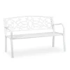 Relaxdays Vintage Gartenbank In Weiß
