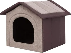 Hobbydog Hundehaus Hundehütte Schlafplatz Beruigungsplatz Beruigungshöhle Cappuccino Braun R5 70 X 60 X 63 Cm