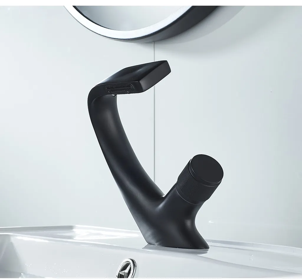 F-Beast Waschtisch Armatur Wasserfall Bad Wasserhahn Einhandmischer Waschbecken +60cm Wasserschlauch 5 F-Beast Waschtisch Armatur Wasserfall Bad Wasserhahn Einhandmischer Waschbecken +60cm Wasserschlauch – Bild 5