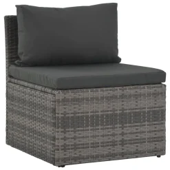 VidaXL 4-tlg. Garten-Lounge-Set Mit Polstern Poly Rattan Grau -Garten- & Gewächshäuser Geschäft c8a952fab463660e3a9a9b3e4ff04db7