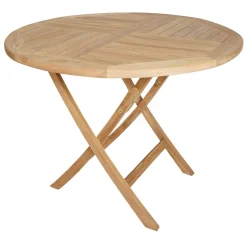 KMH® Teak Klapptisch Rund 100cm