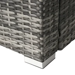 Merax Gartenlounge-Set Für 4-5 Personen, Gartenmöbel Set Polyrattan Sitzgruppe Balkonset Gartenlounge Mit Tisch Und Kissen Für Garten, Terasse Und Balkon, 181 X 181 X 66 Cm, Grau -Garten- & Gewächshäuser Geschäft c950acb11b943e6cbe95dc240139f9b4