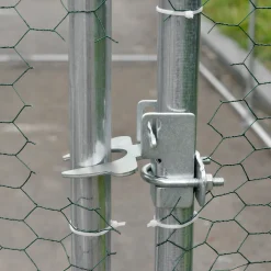 PawHut Hühnerstall Haustierkäfig XXL 280 X 570 X 197 M Outdoor Geflügelstall Für Hühnerkäfig Mit Schatten Dach Schloss Freigehege Für 12-18 Hühner Ente Kaninchen Zink Stahl -Garten- & Gewächshäuser Geschäft c957fa20cacacfdd89b17d715963e690