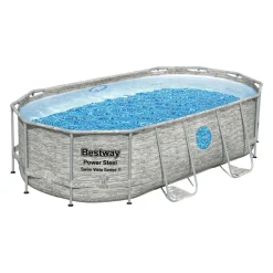 BESTWAY 56714 Power Steel Vista Pool Swimmingpool Rattan + Zubehör 427x250x100cm -Garten- & Gewächshäuser Geschäft c99d33894d5d105f41fa077deae33e48