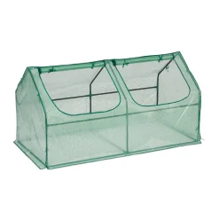 Relaxdays Folienfrühbeet PE Mit 2 Türen