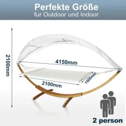 EINFEBEN Hängematte Wetterfestem Hängematten Stabhängematte Outdoor Holz Mit Gestell XXL Garten Hängemattengestell 2 Personen 410cm Gartenliege Liege 9 EINFEBEN Hängematte Wetterfestem Hängematten Stabhängematte Outdoor Holz Mit Gestell XXL Garten Hängemattengestell 2 Personen 410cm Gartenliege Liege -Garten- & Gewächshäuser Geschäft ca0ca4cbb31b3dee8d1c960b50267b9c