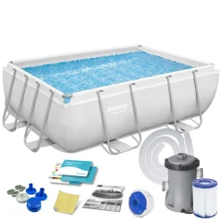 Bestway Power Steel Swimmingpool-Set Rechteckig 282×196×84 Cm 56629 -Garten- & Gewächshäuser Geschäft ca163cd42a2e414850efc0377eaba4e8