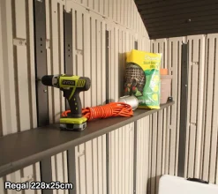 Lifetime Kunststoff Gerätehaus Jubiläumshaus Grau 244x305x244 Cm -Garten- & Gewächshäuser Geschäft ca1eaaf91ae08bafc1f5b17ad7865bbf