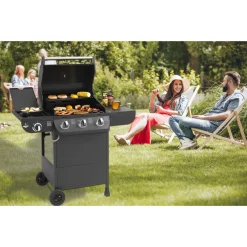 El Fuego Gasgrill / Grillwagen Columbus 3 Brenner +1 Grill 56x41cm -Garten- & Gewächshäuser Geschäft ca239f537febd4496f4bd3d1b0867648