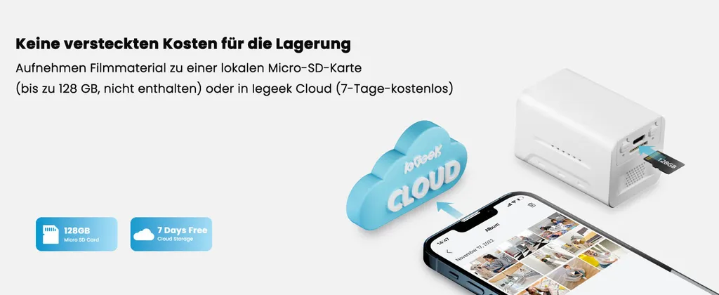 IeGeek Überwachungskamera Wlan 1080P Mini Kamera Mit SD Karte 32GB,Innen Camera Wifi Mit HD Nachtsicht, 2-Wege-Audio, Smarte Bewegungs Und Geräuscherkennung, Mobile App Steuerung 18 IeGeek Überwachungskamera Wlan 1080P Mini Kamera Mit SD Karte 32GB,Innen Camera Wifi Mit HD Nachtsicht, 2-Wege-Audio, Smarte Bewegungs Und Geräuscherkennung, Mobile App Steuerung – Bild 18