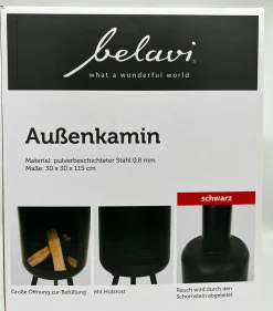 Premier Intertrade GmbH Belavi Außenkamin Kamin Für Außen Garten Gartenkamin Schwarz -Garten- & Gewächshäuser Geschäft ca760308ba9b2c71eb2e2a2fe33caad9