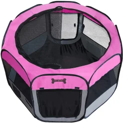 Mucola Welpenlaufstall Pink Faltbar Welpenauslauf Tierlaufstall Gehege Hunde Laufstall Hasen Laufstall Freilaufgehege Freigehege -Garten- & Gewächshäuser Geschäft ca8a2c21e5c3414e2f8fc4246a45c096