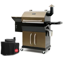BBQ-Toro Pellet Smoker Grill PG2 | Schwarz - Gold | Pelletgrill