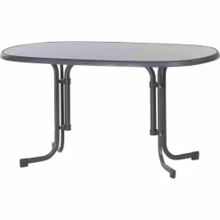 SIEGER Gartentisch / Klapptisch 140x90cm Stahl Grau / Mecalit Anthrazi 23 SIEGER Gartentisch / Klapptisch 140x90cm Stahl Grau / Mecalit Anthrazi -Garten- & Gewächshäuser Geschäft cafa3b908e80a3384882e230bb7664cd