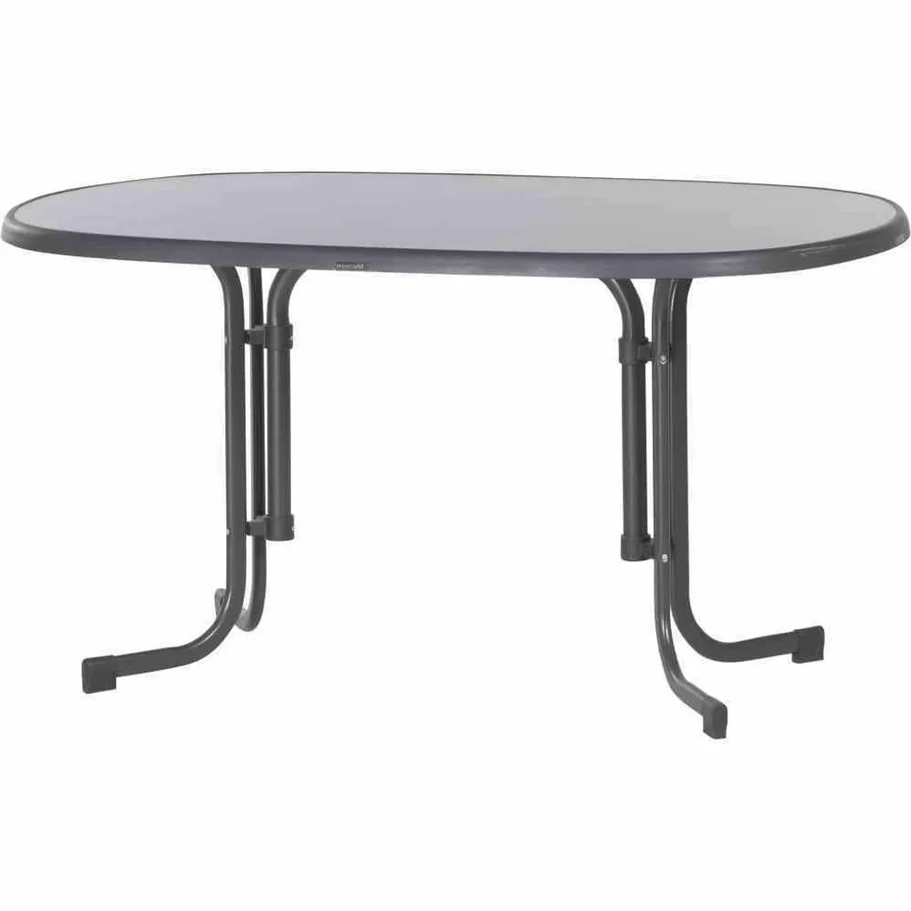 SIEGER Gartentisch / Klapptisch 140x90cm Stahl Grau / Mecalit Anthrazi 10 SIEGER Gartentisch / Klapptisch 140x90cm Stahl Grau / Mecalit Anthrazi – Bild 10
