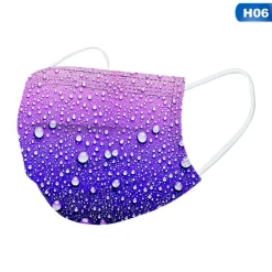 Jinaishop 50 Stück Einwegmaske Dreischichtige Schutzmaske Für Erwachsene, Wassertropfen-Druckmuster, Maske Für Erwachsene 4 Farbe -Garten- & Gewächshäuser Geschäft cb767c7ef92a4d8bcbc4be0ff0b72e45