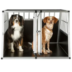 Tectake Hundetransportbox Doppel Mit Schräger Rückwand - Ohne Trennwand -Garten- & Gewächshäuser Geschäft cb8fdea4f3bd460ed6fe83ae2e5a867d