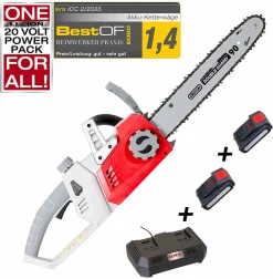 Ikra 40V Akku-Kettensäge ICC 2/2035 | Mit Akku 2x20 V/2.0 Ah Und Ladegerät -Garten- & Gewächshäuser Geschäft cbcea60b57991cb0075f1d494be174a9