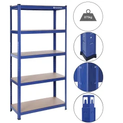 SONGMICS Lagerregal 180 X 90 X 40 Cm Bis 875 Kg Belastbar (175 Kg Pro Ablage), Schwerlastregal Mit 5 Regalböden, Regalsystem Mit Höhenverstellbaren Ablagen Blau GLR40Q 11 SONGMICS Lagerregal 180 X 90 X 40 Cm Bis 875 Kg Belastbar (175 Kg Pro Ablage), Schwerlastregal Mit 5 Regalböden, Regalsystem Mit Höhenverstellbaren Ablagen Blau GLR40Q -Garten- & Gewächshäuser Geschäft cbd60c68dd9e2a0ef3193a20400064a5