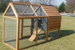 Dehner Hühnerstall Megi, Mit Freilaufgehege, Ca. 199 X 76 X 122 Cm, Tannenholz, Hellbraun -Garten- & Gewächshäuser Geschäft cbdca1b58a1b26c9739f00128eb00aa3