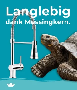 Calmwaters® Premium Spiralfederarmatur, 360° Flexible Küchenarmatur Mit Brause, Wasserhahn Küche Geschirrbrause -Garten- & Gewächshäuser Geschäft cbeef3a93ce5cea4883a2e0902f8888c