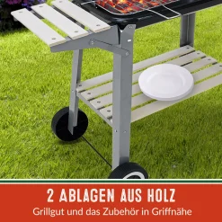 Deuba Grillwagen Holzkohlegrill BBQ Grill Inkl. Räder Ablagen Grillspieß Windschutz Garten Terrasse Campingrill Fahrbar 16 Deuba Grillwagen Holzkohlegrill BBQ Grill Inkl. Räder Ablagen Grillspieß Windschutz Garten Terrasse Campingrill Fahrbar -Garten- & Gewächshäuser Geschäft cc1414a84ecccb6e3ba948457b200e68