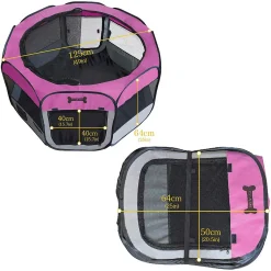 Mucola Welpenlaufstall Pink Faltbar Welpenauslauf Tierlaufstall Gehege Hunde Laufstall Hasen Laufstall Freilaufgehege Freigehege -Garten- & Gewächshäuser Geschäft cc5cc04a26f53376a5ea690764ec8524