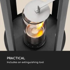 Blumfeldt Fiamme Cilindro Ethanol-Laterne , 2-Set , Edelstahl-Brenner 0,3 Liter , 4 H Brenndauer ,für Drinnen Und Draußen , Incl. Löschwerkzeug , Rundes Design , Stahlblech -Garten- & Gewächshäuser Geschäft cc7549a34410cba7d4a9a826d1fd0d61