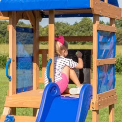 Backyard Discovery Spielturm Aurora Aus Holz | XXL Spielhaus Für Kinder Mit Rutsche, Schaukeln Und Kletterleiter | Stelzenhaus Für Den Garten -Garten- & Gewächshäuser Geschäft cca4b2e9b8c207ffd23d3e3c9f0edc84