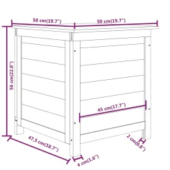 VidaXL Outdoor-Kissenbox Anthrazit 50x50x56 Cm Massivholz Tanne -Garten- & Gewächshäuser Geschäft ccc3f5aa3f1e0ff2c6717330fe2f75dc