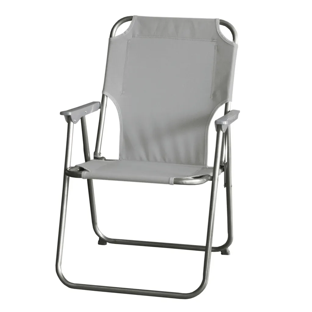 Wohaga 3tlg. Campingmöbel-Set Tisch 75x55cm + 2x Klappstuhl Hellgrau 7 Wohaga 3tlg. Campingmöbel-Set Tisch 75x55cm + 2x Klappstuhl Hellgrau – Bild 7