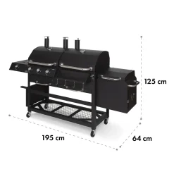 Klarstein Gasgrill Mit Smoker, Gasgrill Mit 4 Brenner, 13,5kW Edelstahl-Gasgrill, BBQ Gasgrill Für Balkon & Garten, Grill Für Gas & Kohle, Gasgrills Mit 4 Brenner & Thermometer -Garten- & Gewächshäuser Geschäft cd14eab53b5f32ae111524d75ddaa237