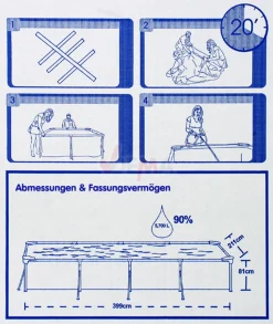 Bestway Steel Pro™ Pool Set 400x211x81 Cm, Stahlrahmenpool-Set Mit Filterpumpe -Garten- & Gewächshäuser Geschäft cd4e99336ee0b823dadc2583f1fa7251