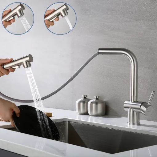 Lonheo Hochdruck Ausziehbare Küchenarmatur, Wasserhahn Küche 360° Schwenkbar Spültischarmatur Einhebelmischer Mischbatterie Für Spülbecken -Garten- & Gewächshäuser Geschäft cd84fdbc59153b36079d5f52e787c9dc