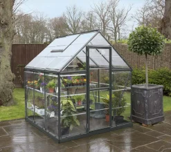 PALRAM-CANOPIA Palram - Canopia Aluminium Gewächshaus Harmony 66 | Grau | 185x185x208 Cm -Garten- & Gewächshäuser Geschäft cdf01a80304cda2d83078d8fcd4903ac