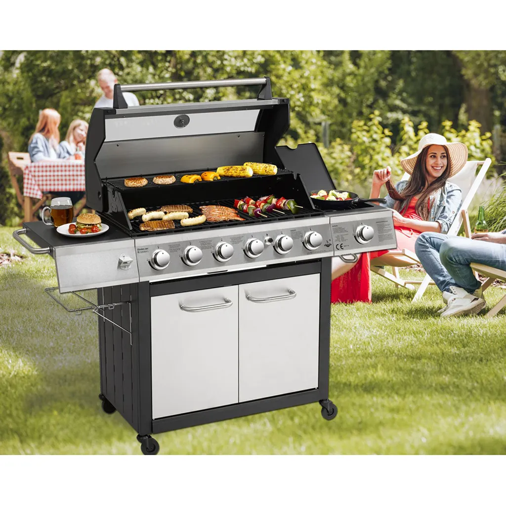 EL FUEGO Edelstahl-Gasgrill "Long Beach" 6 +1 Brenner 19 EL FUEGO Edelstahl-Gasgrill "Long Beach" 6 +1 Brenner – Bild 19