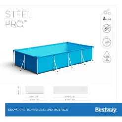 Bestway 56424 Rechteckig Aufstellpool Schwimmbad Steel Pro 400x211x81 CmGestalten: Rechteckig, Maße: 4 - 4,99 M, Filterpumpe: 58381 -Garten- & Gewächshäuser Geschäft ce008e7db539aec61e9fa4fb0eeea312
