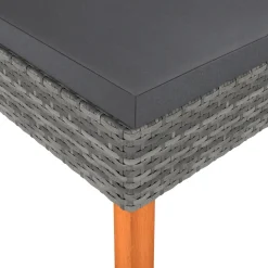 VidaXL Fußbank Poly Rattan Und Eukalyptus Massivholz -Garten- & Gewächshäuser Geschäft ce80f2e7510e97e2b476291643bc689c