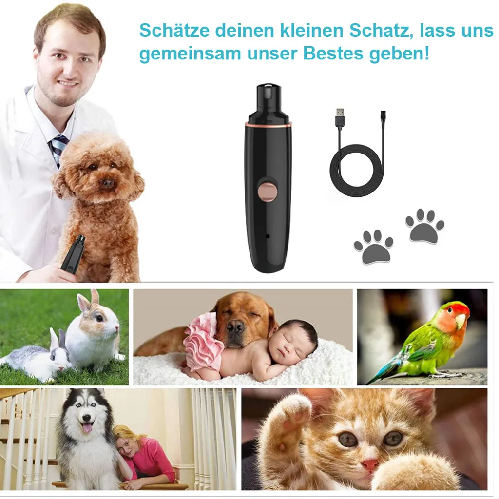 Mmgoqqt Krallenschleifer Für Kleine Hunde Und Katzen, Mit 3 Schleif Ports USB-Anschluß Für Mittlere Und Kleine Haustiere 7 Mmgoqqt Krallenschleifer Für Kleine Hunde Und Katzen, Mit 3 Schleif Ports USB-Anschluß Für Mittlere Und Kleine Haustiere – Bild 7
