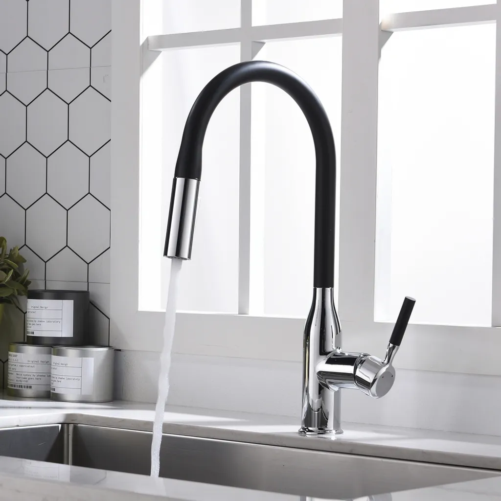 Homelody Küchenarmatur Schwarz Armatur Mit 2 Strahlarten Spültischarmatur Wasserhahn Küche Ausziehbar Mischbatterien Armatur 360° Drehbar Für Küche 5 Homelody Küchenarmatur Schwarz Armatur Mit 2 Strahlarten Spültischarmatur Wasserhahn Küche Ausziehbar Mischbatterien Armatur 360° Drehbar Für Küche – Bild 5