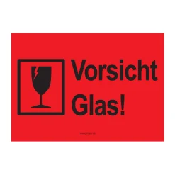 PRICARO Umzugsaufkleber "Vorsicht Glas" Rot, A6, 15 Stück -Garten- & Gewächshäuser Geschäft cf090435b6c02be834205b6808dcd418