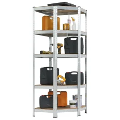 Juskys Eckregal Lageregal Corner Basic 180 X 70 X 40-70 Cm - 875 Kg - 5 Böden - Metall Verzinkt - Schwerlastregal Steckregal Kellerregal -Garten- & Gewächshäuser Geschäft cfb39a9834ad5b30f0948b62281ba428