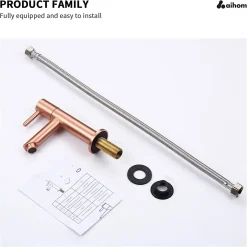 Aihom Kaltwasserhahn Wasserhahn Bad Kaltwasser Armatur Für Bad Standventil Wasserhahn Armatur Badarmaturen Roségold -Garten- & Gewächshäuser Geschäft cfc19f559cc016840fb32dc562a96d72