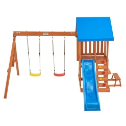 Juskys Spielturm Yannis – Klettergerüst Für Kinder Mit Rutsche, Schaukeln, Kletterwand & Zubehör – Kletterturm Für Outdoor Aus Holz Ab 3 Jahren -Garten- & Gewächshäuser Geschäft cfc2245131d3274409f2b2bfcfd8ca88