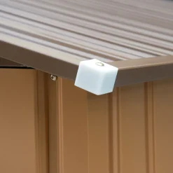 Outsunny Gerätehaus Mit Fundament Geräteschuppen Gartenhaus Garten Schuppen Metall Gelb 277 X 195 X 192 Cm -Garten- & Gewächshäuser Geschäft cfcd19f4f40fb7cf15cd22719c22d2d2