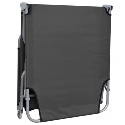 VidaXL Sonnenliege Klappbar Mit Verstellbarer Rückenlehne Grau -Garten- & Gewächshäuser Geschäft cff9c105502c410ee38cc590caa4d01d
